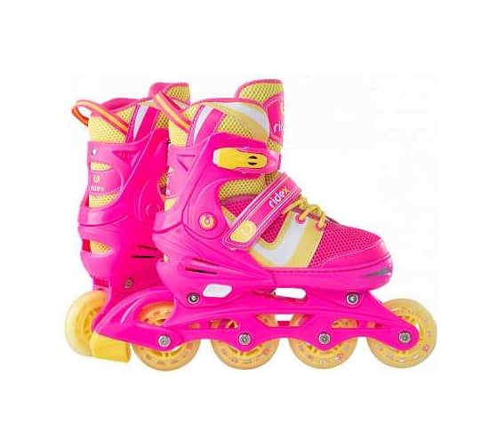Раздвижные ролики RIDEX Wing Pink, пластиковая рама УТ-00018622