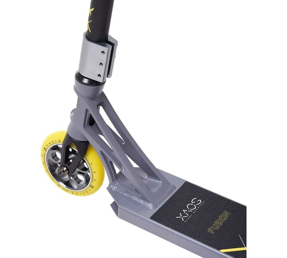 Трюковый самокат XAOS Fusion Yellow 120 мм УТ-00019658