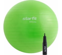 Фитбол Starfit GB-109 55 см, 900 г, антивзрыв, с ручным насосом, зеленый УТ-00020818 25166859