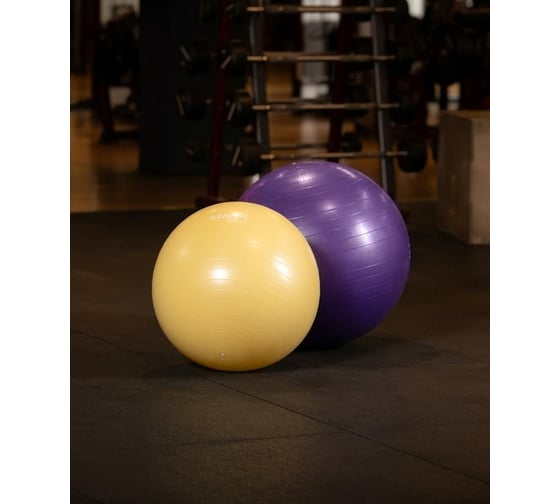 Фитбол Starfit GB-109 75 см, 1200 г, антивзрыв, с ручным насосом, фиолетовый УТ-00020233
