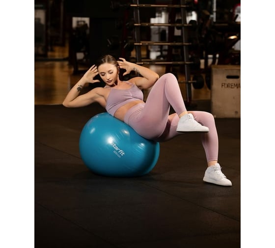 Фитбол Starfit GB-109 65 см, 1000 г, антивзрыв, с ручным насосом, синий УТ-00020819