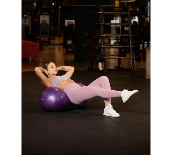 Фитбол Starfit GB-803 Арахис 50x100 см, фиолетовый УТ-00020236
