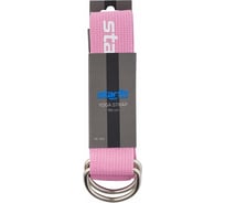 Ремень для йоги Starfit YB-100 180 см, хлопок, розовый пастель УТ-00019276