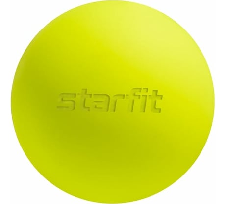 Мяч для миофасциального релиза Starfit RB-105 6 см, силикагель, ярко-зеленый УТ-00020246