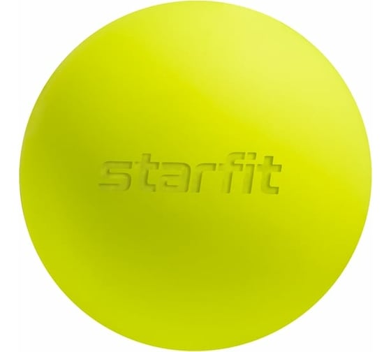 Мяч для миофасциального релиза Starfit RB-105 6 см, силикагель, ярко-зеленый УТ-00020246