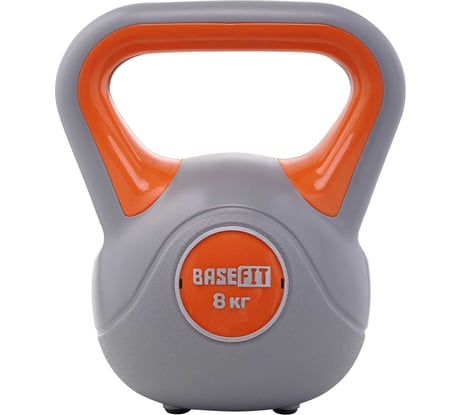 Пластиковая гиря Basefit DB-503 8 кг, серый/оранжевый УТ-00020487