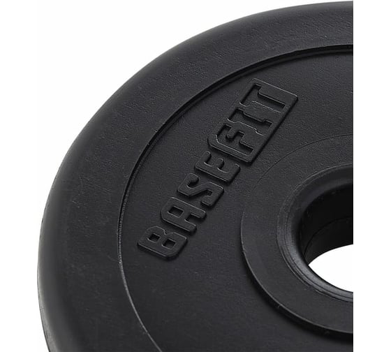 Пластиковый диск Basefit BB-203 0.75 кг, d=26 мм, черный УТ-00019751