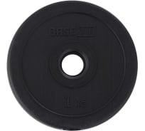 Пластиковый диск Basefit BB-203 1 кг, d=26 мм, черный ЦБ-00001398
