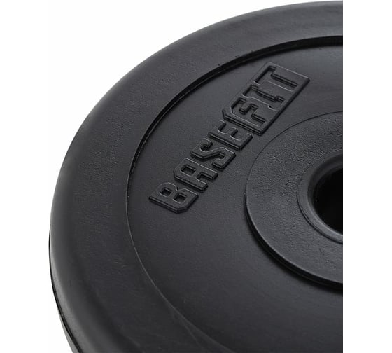 Пластиковый диск Basefit BB-203 1.25 кг, d=26 мм, черный УТ-00019753