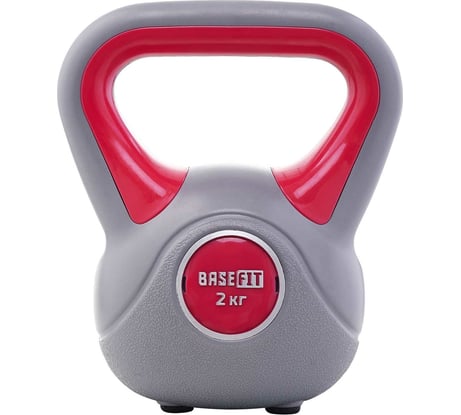 Пластиковая гиря Basefit DB-503 2 кг, серый/розовый УТ-00020484