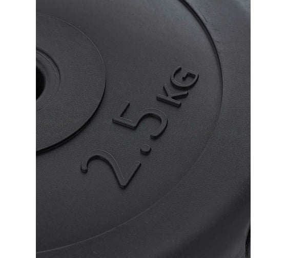 Пластиковый диск Basefit BB-203 2.5 кг, d=26 мм, черный ЦБ-00001400