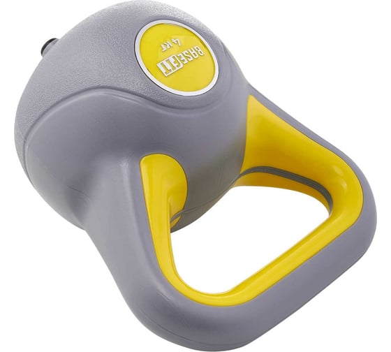 Пластиковая гиря Basefit DB-503 4 кг, серый/желтый ЦБ-00001462