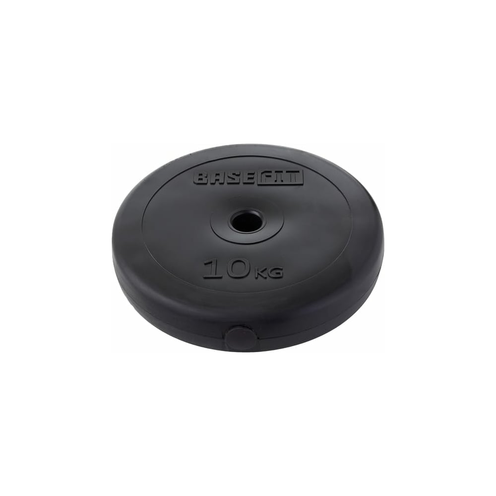 Пластиковый диск Basefit BB-203 10 кг, d=26 мм, черный УТ-00019756 ...