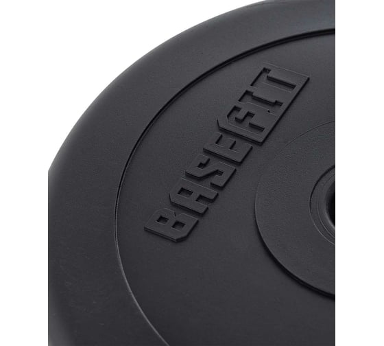 Пластиковый диск Basefit BB-203 2.5 кг, d=26 мм, черный УТ-00019754