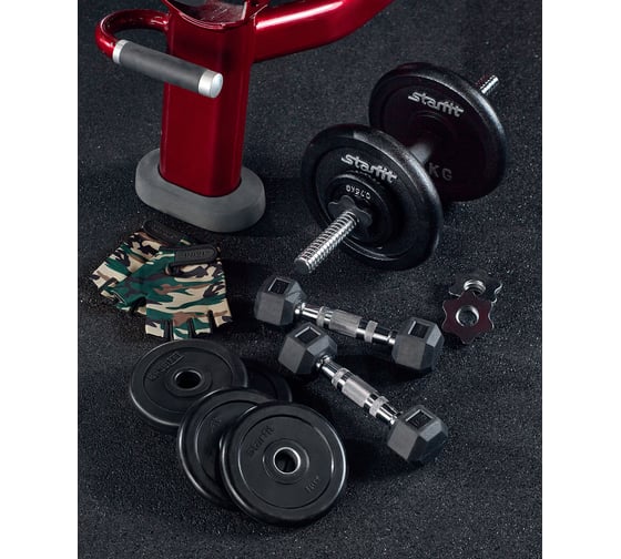 Пластиковый диск Basefit BB-203 2.5 кг, d=26 мм, черный УТ-00019754