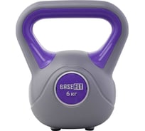 Пластиковая гиря Basefit DB-503 6 кг, серый/фиолетовый УТ-00020486