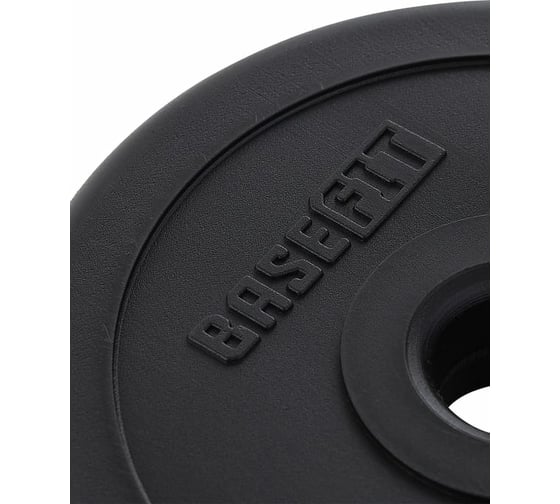 Пластиковый диск Basefit BB-203 1 кг, d=26 мм, черный УТ-00019752