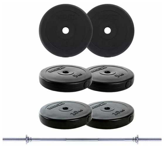 Штанга Basefit BB-402 40 кг, разборная УТ-00021513