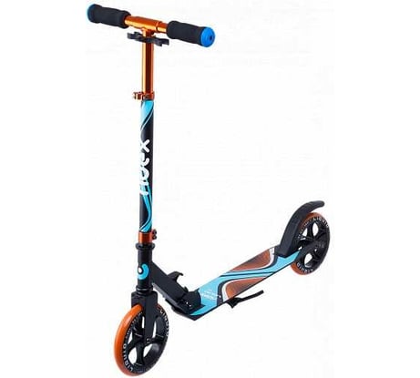 Самокат 2-х колесный RIDEX Liquid 180 мм, черный/оранжевый УТ-00018371