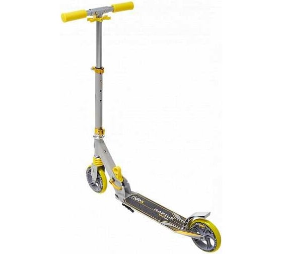 Самокат 2-х колесный RIDEX Razzle R 145 мм, серый/желтый УТ-00020968