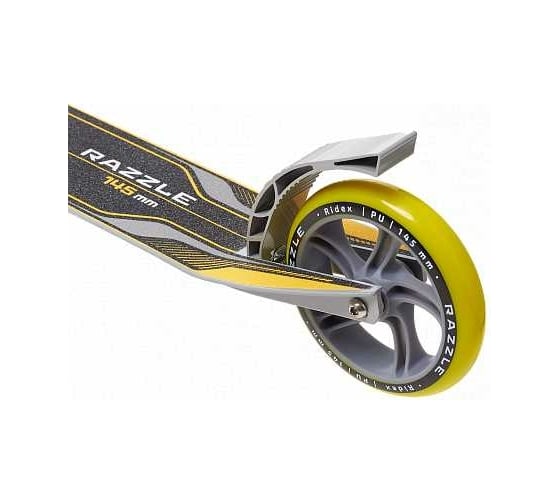 Самокат 2-х колесный RIDEX Razzle R 145 мм, серый/желтый УТ-00020968