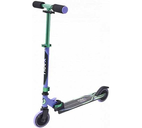 Самокат 2-х колесный RIDEX Rebel 125 мм, фиолетовый/мятный УТ-00020958