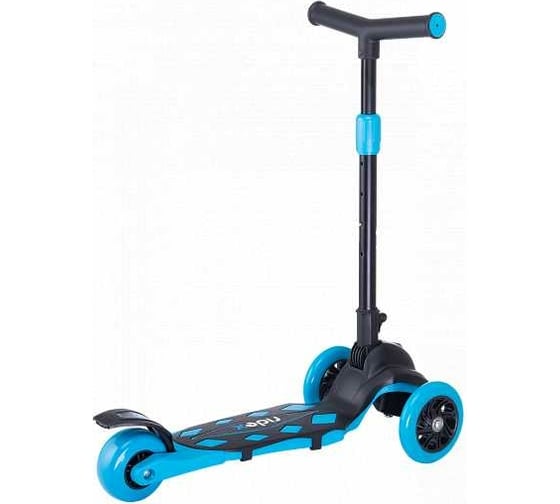 Самокат 3-х колесный RIDEX 3D Robin, 120/90 мм, неоновый голубой УТ-00018407