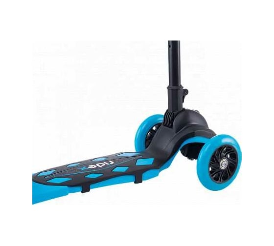 Самокат 3-х колесный RIDEX 3D Robin, 120/90 мм, неоновый голубой УТ-00018407