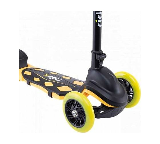 Самокат 3-х колесный RIDEX 3D Robin, 120/90 мм, неоновый желтый УТ-00018408