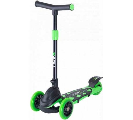 Самокат 3-х колесный RIDEX 3D Robin, 120/90 мм, неоновый зеленый УТ-00018406