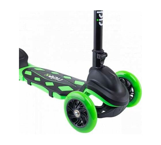 Самокат 3-х колесный RIDEX 3D Robin, 120/90 мм, неоновый зеленый УТ-00018406