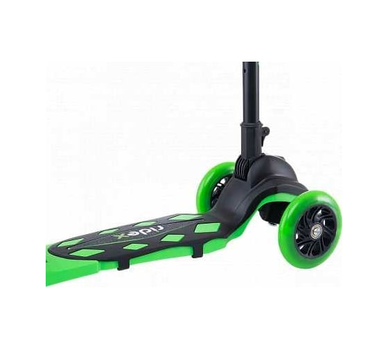 Самокат 3-х колесный RIDEX 3D Robin, 120/90 мм, неоновый зеленый УТ-00018406
