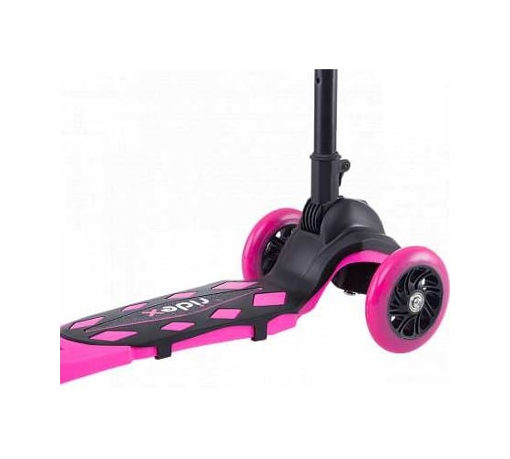 Самокат 3-х колесный RIDEX 3D Robin, 120/90 мм, неоновый розовый УТ-00018405