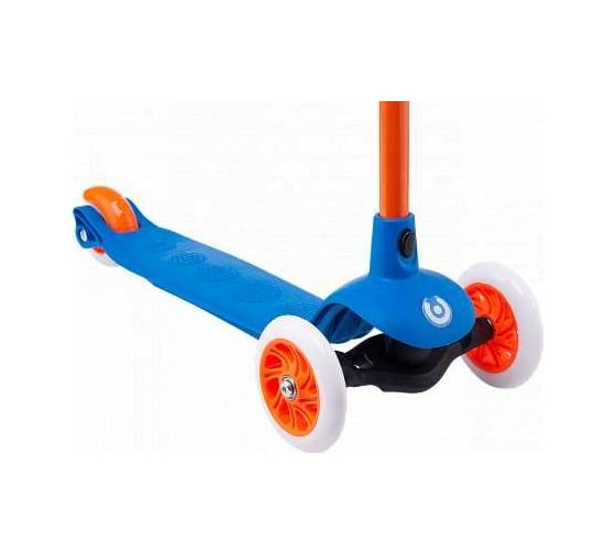 Самокат 3-х колесный RIDEX Hero, 120/80 мм, синий/оранжевый УТ-00018410