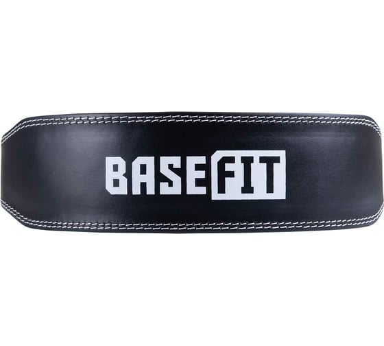Атлетический пояс Basefit SU-302 4 дюйма, пресс-кожа, черный УТ-00018294