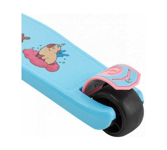 Самокат 3-х колесный RIDEX Juicy R, 120/80 мм, голубой/розовый УТ-00021200