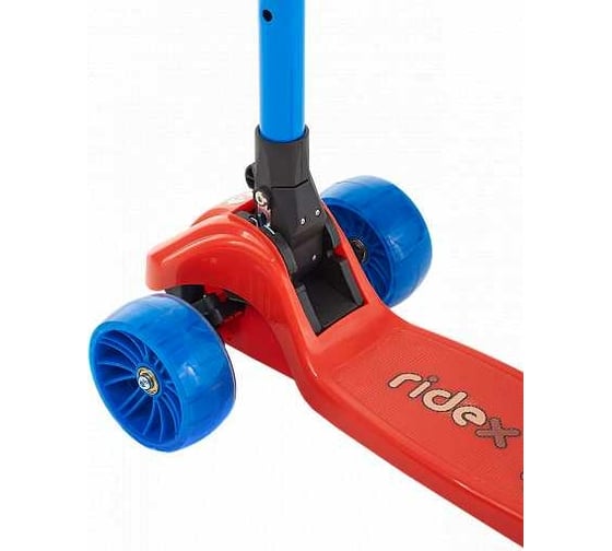 Самокат 3-х колесный RIDEX Juicy R, 120/80 мм, красный/синий УТ-00021198