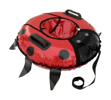 Санки-ватрушка 90 см Божья коровка красная ПИК99