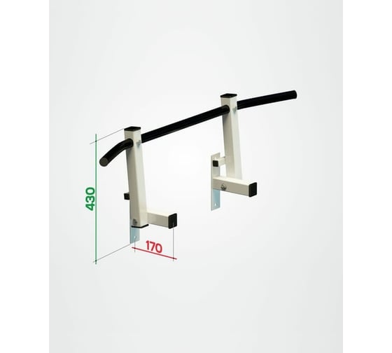 Настенный складной турник Basefit Spectr 3, d=28 мм, ширина 93 см, вынос 40 см УТ-00018783