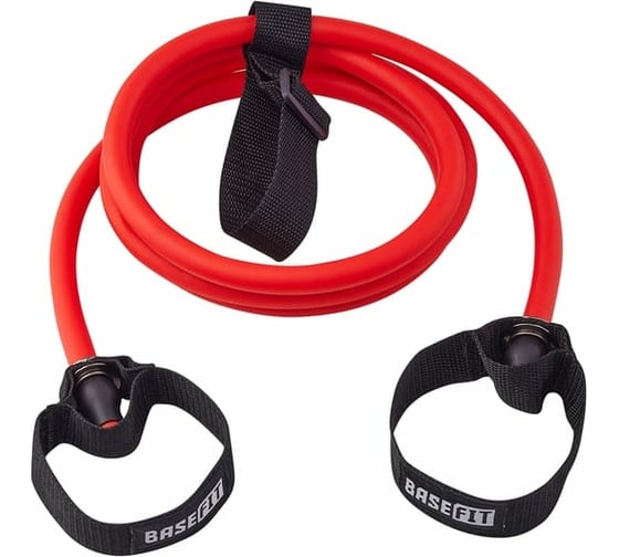 Эспандер лыжника-пловца Basefit ES-901 5 кг, medium, 8x14x2200 мм, красный УТ-00019766