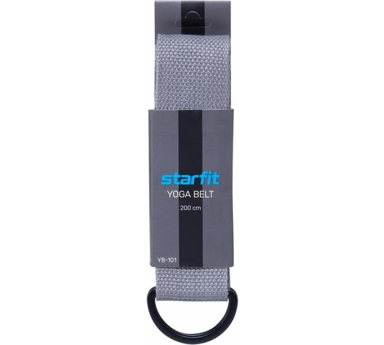 Ремень для йоги Starfit YB-101 180 см, серый УТ-00016642