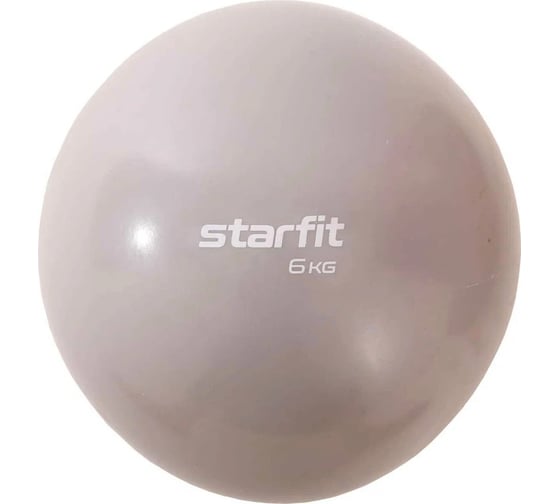 Медбол Starfit GB-703 6 кг, тепло-серый пастель УТ-00018933