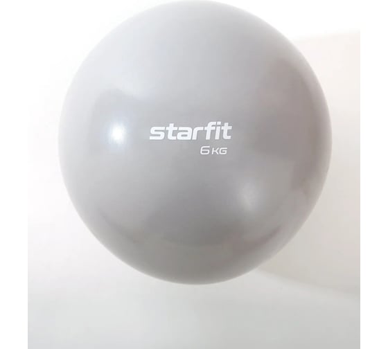 Медбол Starfit GB-703 6 кг, тепло-серый пастель УТ-00018933