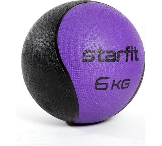 Медбол высокой плотности Starfit GB-702 6 кг, фиолетовый УТ-00018939