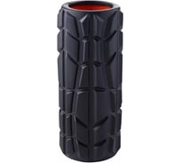 Массажный ролик Starfit FA-509 EVA/PP, высокая жесткость, 33x13.5 cм, черный/оранжевый УТ-00019056