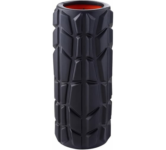 Массажный ролик Starfit FA-509 EVA/PP, высокая жесткость, 33x13.5 cм, черный/оранжевый УТ-00019056
