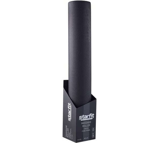 Массажный ролик Starfit FA-520 EVA, средняя жесткость, 90x15 cм, черный УТ-00019238