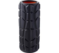 Массажный ролик Starfit FA-509 EVA/PP, высокая жесткость, 33x13.5 cм, черный/оранжевый ЦБ-00001502