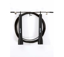 Скакалка Starfit RP-202 с подшипниками, с пластиковыми ручками, черный, 3 м УТ-00019267