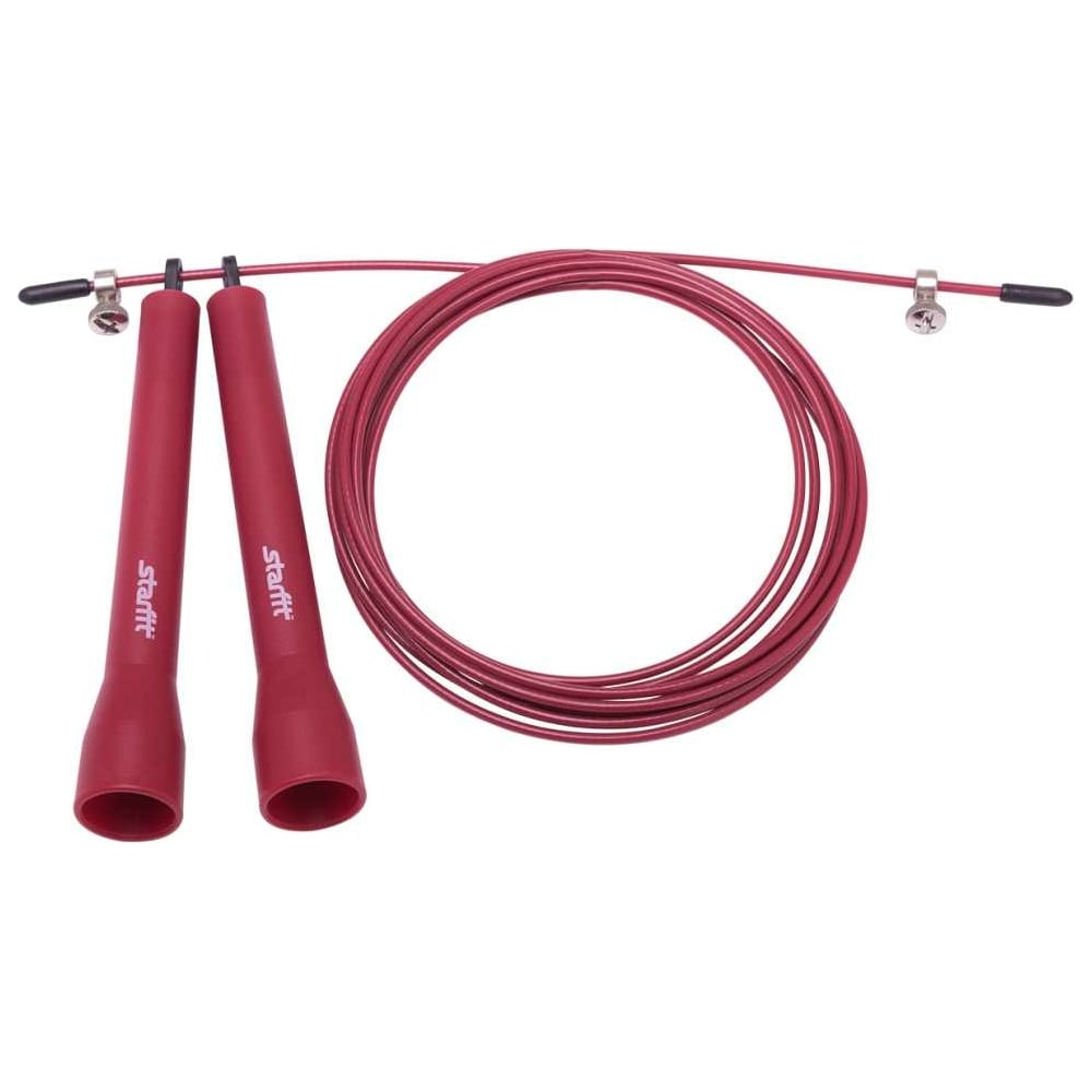 Скоростная скакалка Starfit RP-202 ПВХ бордовый, 3,1м 1/50 УТ-00010043 ...